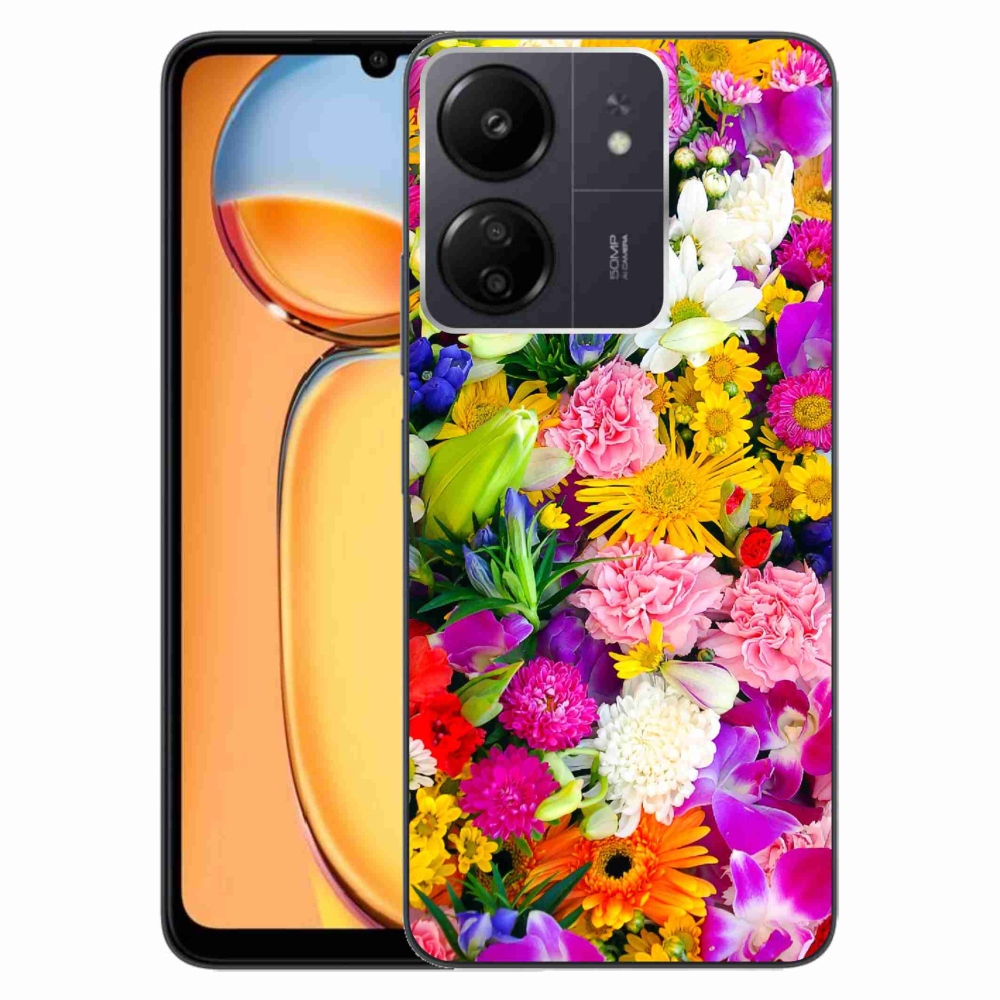 Gél borító mmCase a Xiaomi Poco C65/Redmi 13C - virágok 12