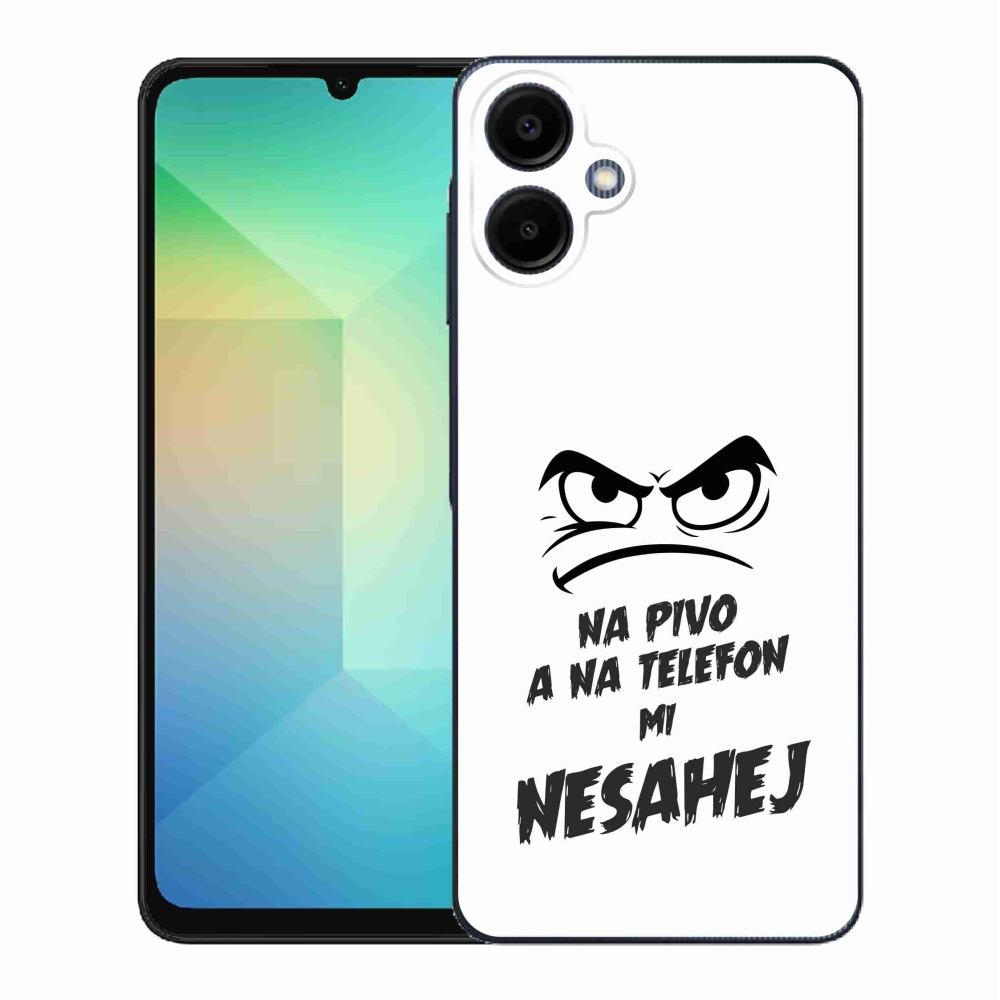 Gél borítás mmCase Samsung Galaxy A06 4G - sör motívum 2 fehér háttérrel