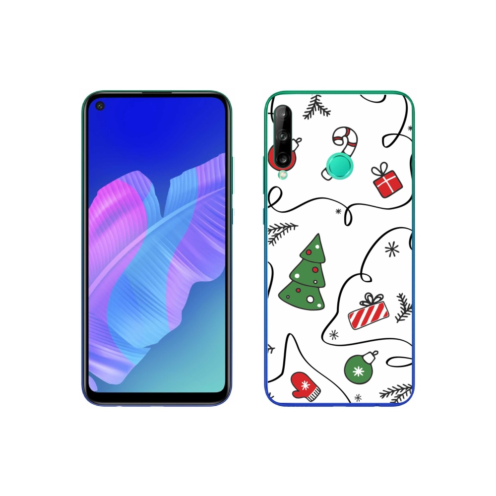 Gél borító mmCase a Huawei P40 Lite E számára - karácsonyi motívumok