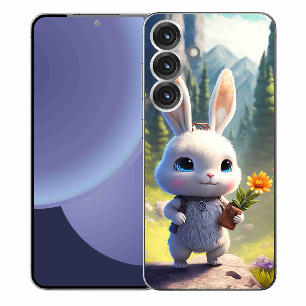 Gél védőhuzat mmCase Samsung Galaxy S25+ készülékhez - aranyos nyuszi