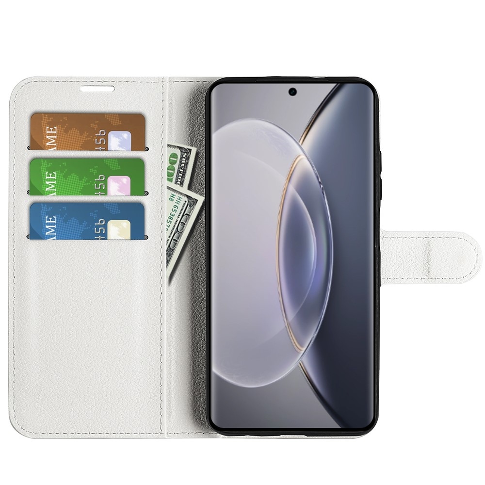 Litchi könyv tok a Vivo X90 Pro-hoz - fehér