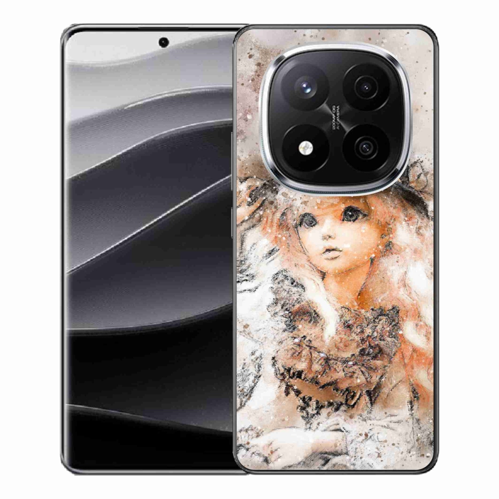 Gél borítás mmCase a Xiaomi Redmi Note 14 Pro+ 5G számára - lány kalapban