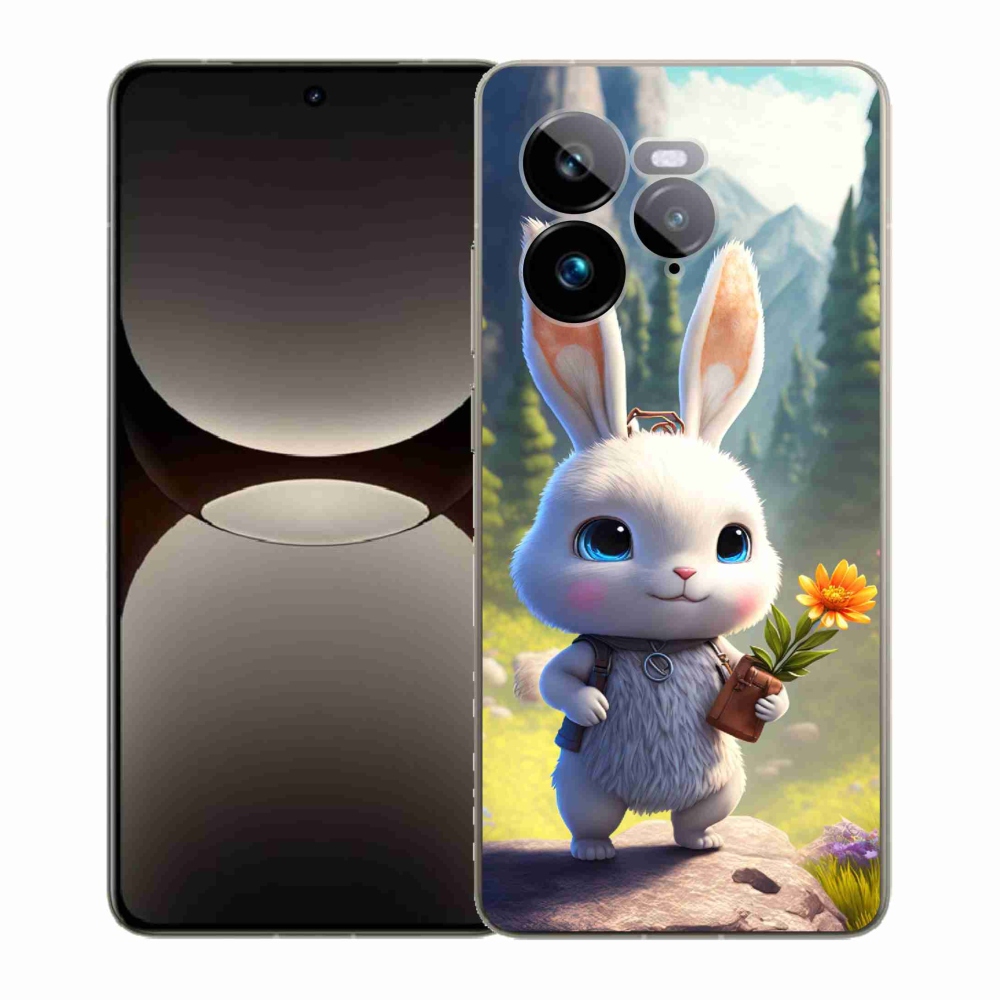 Gél borítás mmCase a Realme GT 7 Pro 5G számára - aranyos nyuszi