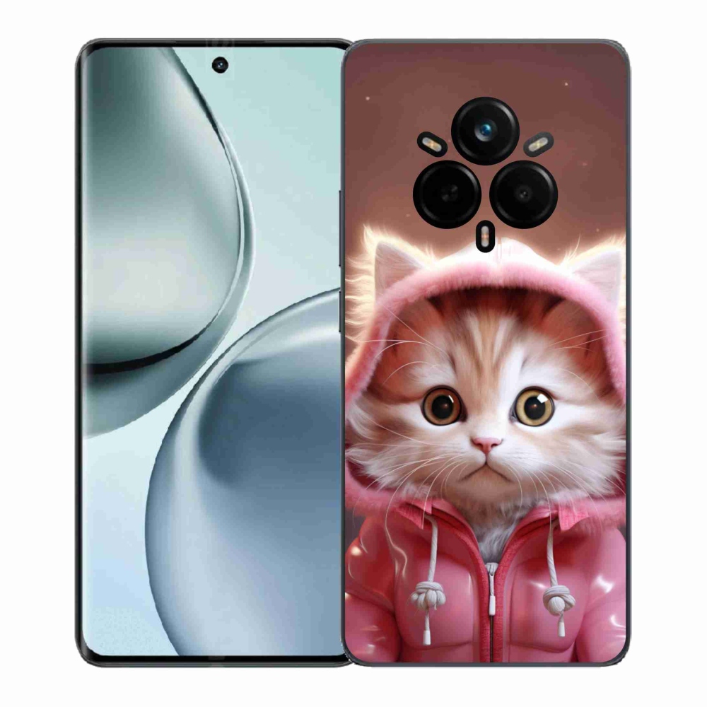 Gél borítás mmCase a Realme 14 Pro+ 5G számára - aranyos cica 3