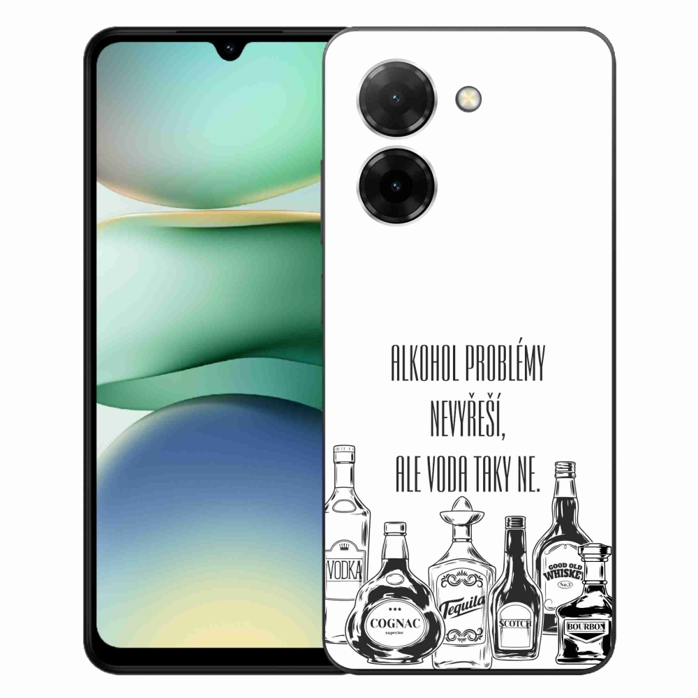 Gél borító mmCase a Xiaomi Redmi A5 (173.45x79.35x8.45mm) - vicces szöveg fehér háttérrel