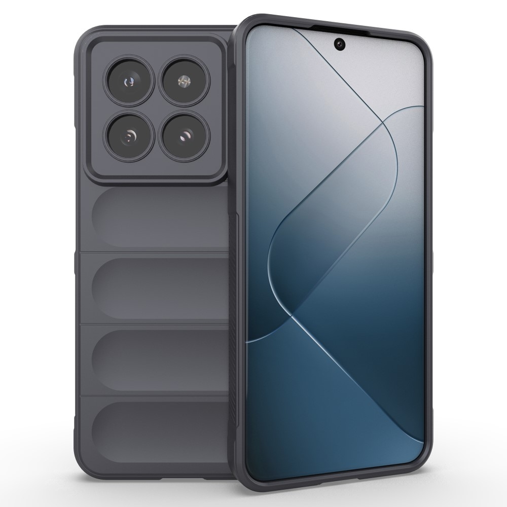 Rugg tartós zselés tok Xiaomi 14 Pro - sötétszürke