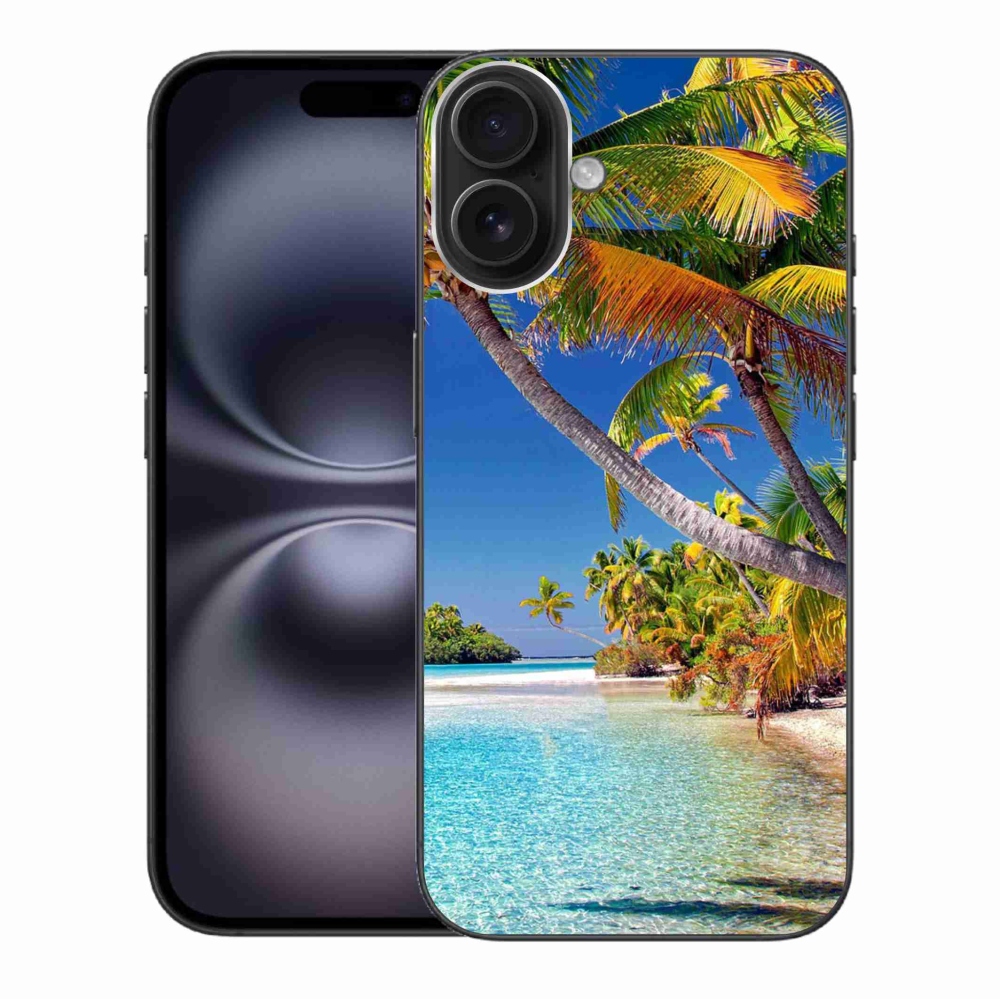 Gél tok mmCase iPhone 16 Plus készülékhez - tengerparti tengerpart