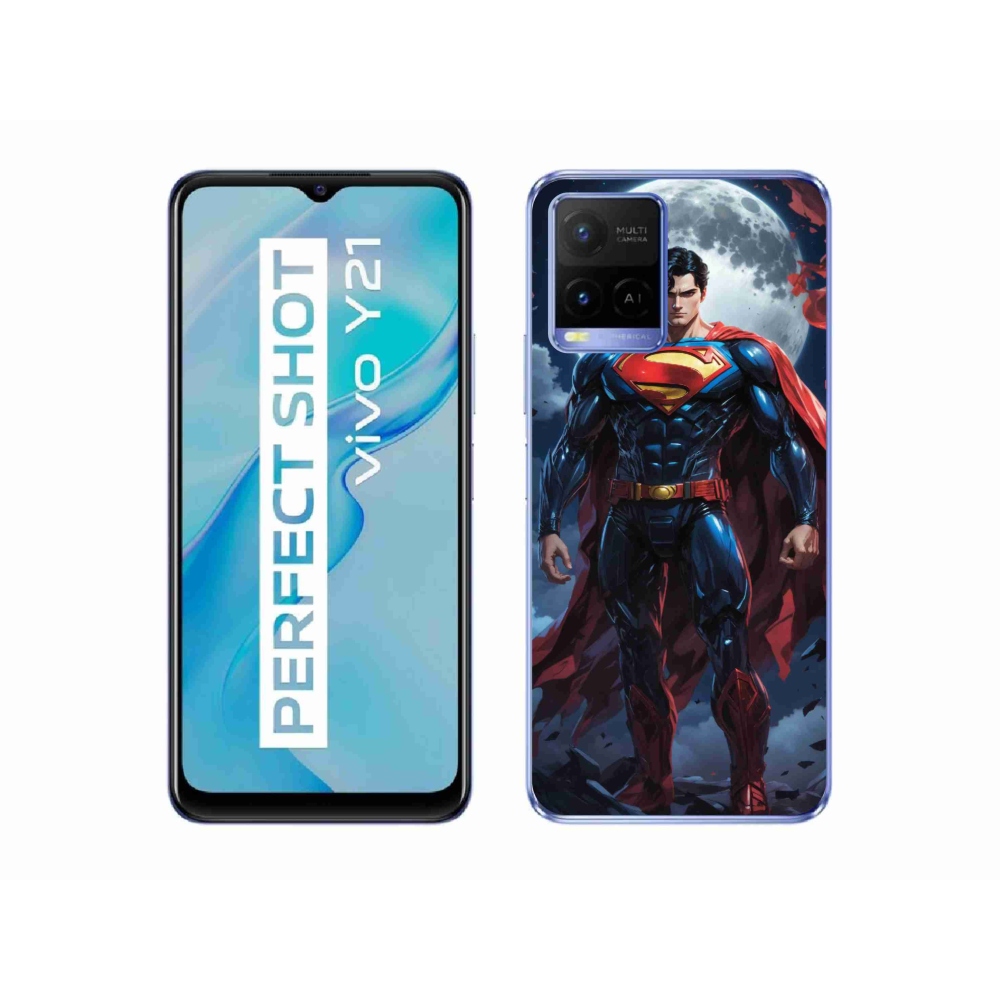 Zselés borítás mmCase a Vivo Y21/Y21s/Y33s készülékhez - superman
