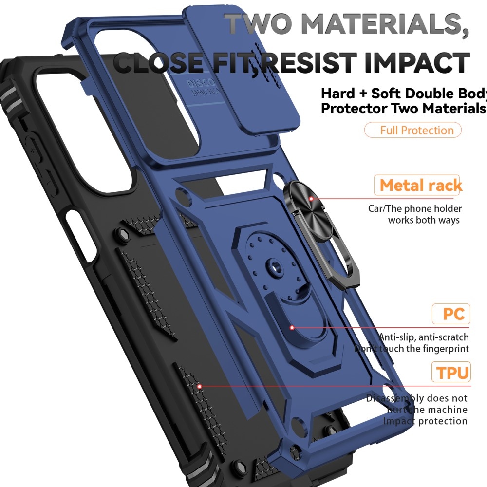 Gyűrűálló borítás Samsung Galaxy A26 5G készülékhez - kék