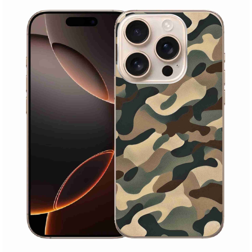 Zselés borítás mmCase iPhone 16 Pro Max készülékhez - terepszínű minta 11