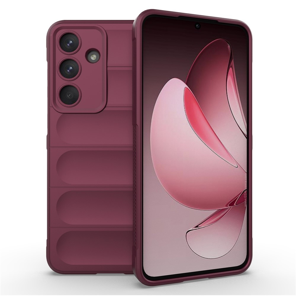 Rugg tartós zselés tok Samsung Galaxy S25 FE készülékhez - bordó színű