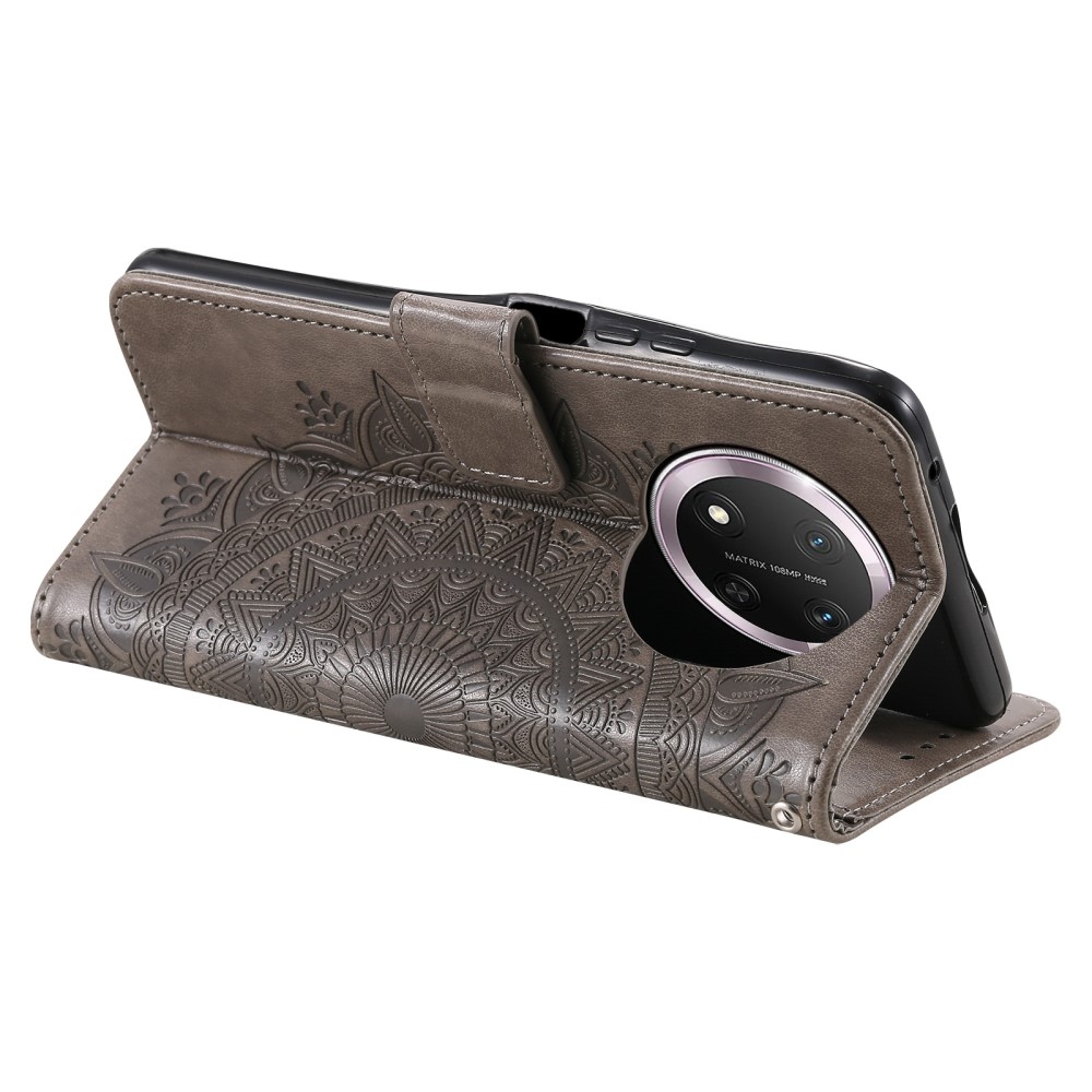 Mandala könyvtáska Honor Magic 7 Lite 5G készülékhez - szürke