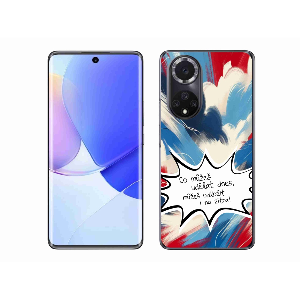 Zselés borító mmCase a Honor 50 készülékhez - vicces szöveg 9 fehér háttér