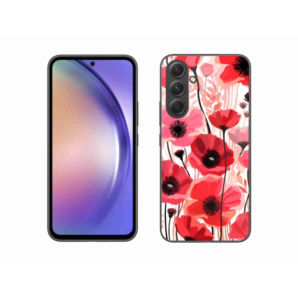 Zselés borítás mmCase Samsung Galaxy A54 5G - mákos 1