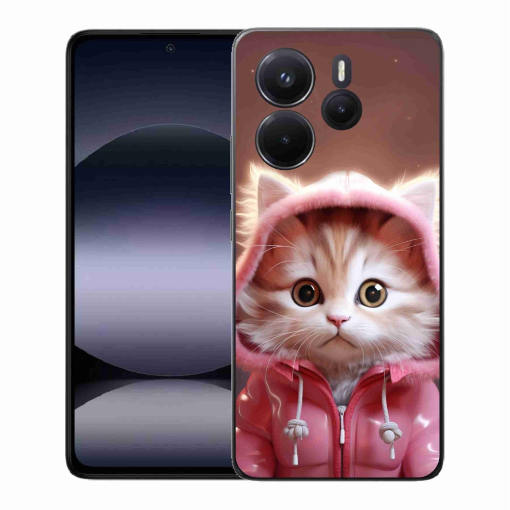 Gél borító mmCase a Xiaomi Redmi Note 14-hez - aranyos cica 3