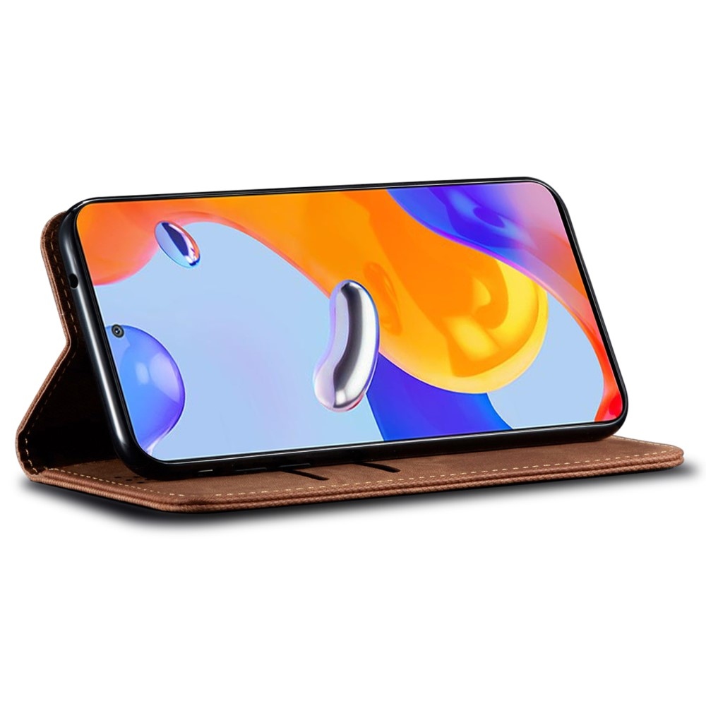 Jeanse könyvtáska Xiaomi 15 Ultra - barna