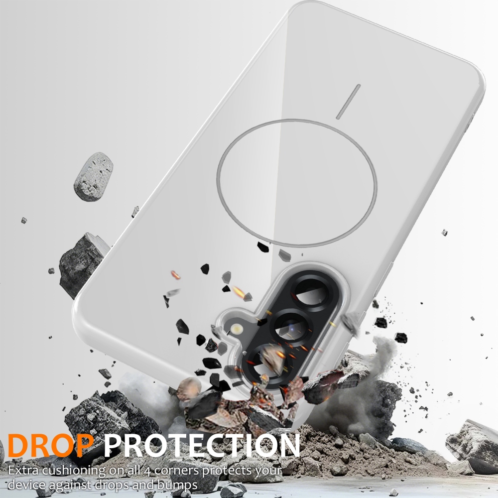 MagSafe zselés tok Samsung Galaxy A17 4G/5G készülékhez - fehér