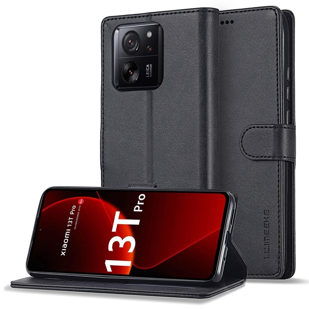 IMEEKE könyvtáska Xiaomi 13T/13T Pro készülékhez - fekete