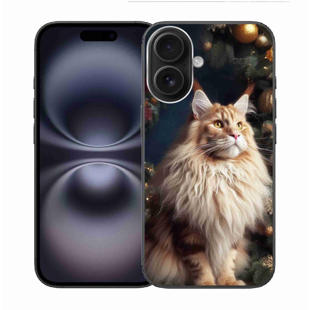 Zselés borítás mmCase iPhone 16 készülékhez - macska a fánál