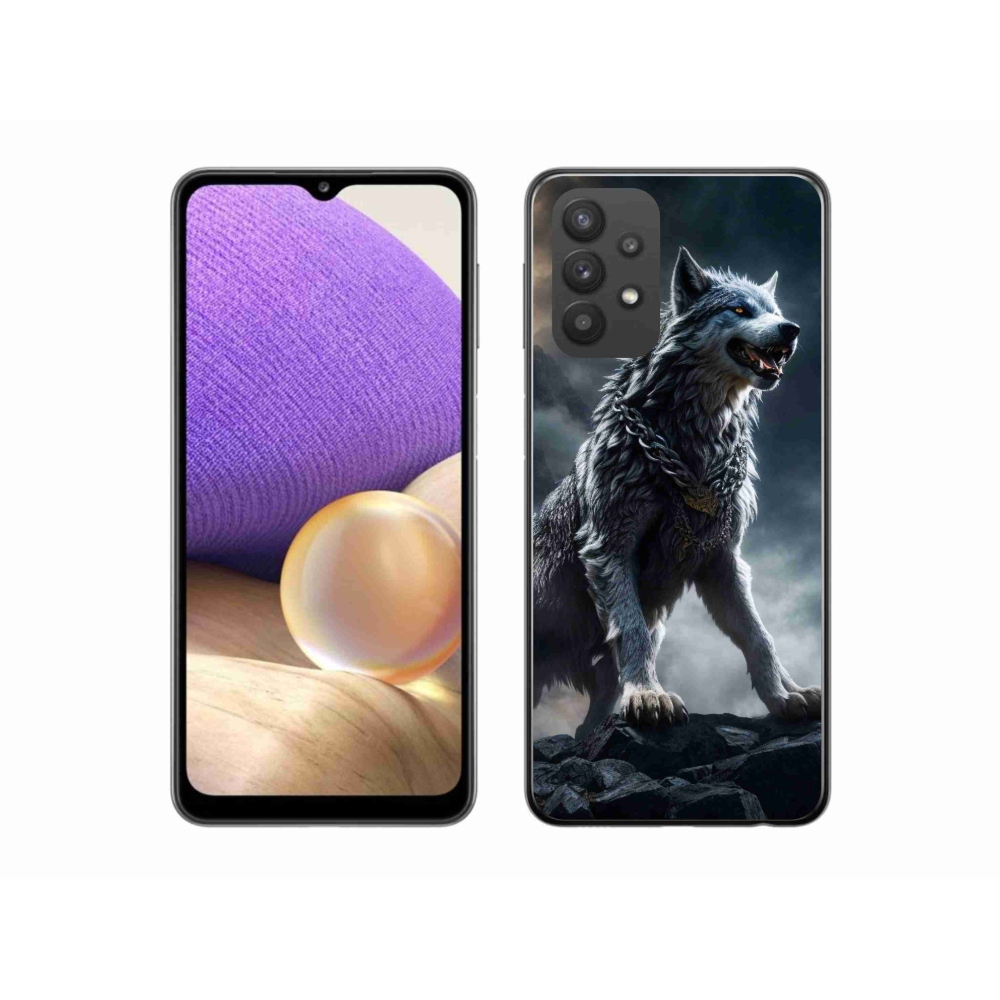 Zselés borítás mmCase Samsung Galaxy A32 5G - farkas 1