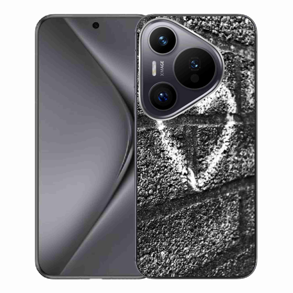 Zselés borítás mmCase a Huawei Pura 70 Pro számára - szív a falon
