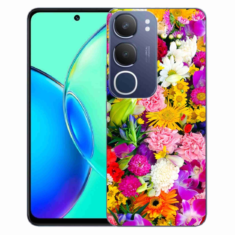 Zselés borítás mmCase a Vivo Y19s készülékhez - virág 12