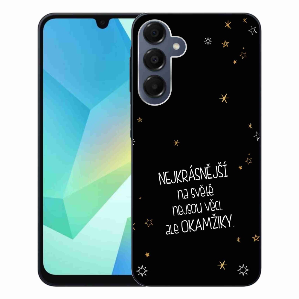 Gél borítás mmCase Samsung Galaxy A16 4G/5G - idézem 4 fekete háttér