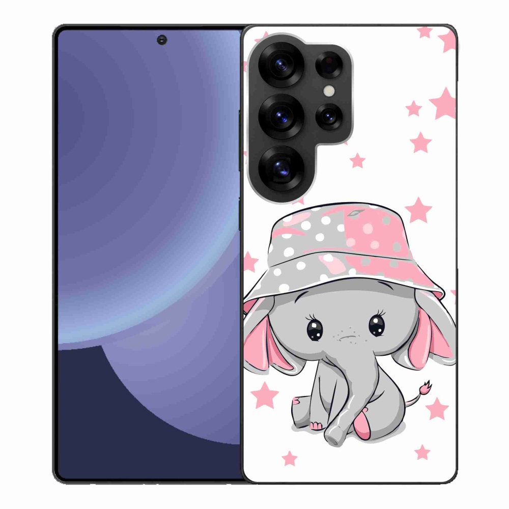 Gél védőhuzat mmCase Samsung Galaxy S25 Ultra - rózsaszín elefánthoz
