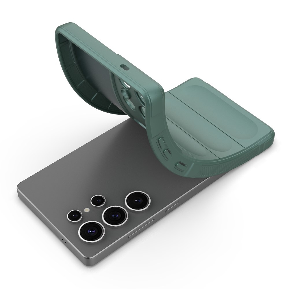 Rugg tartós zselés tok Samsung Galaxy S25 Ultra készülékhez - zöld
