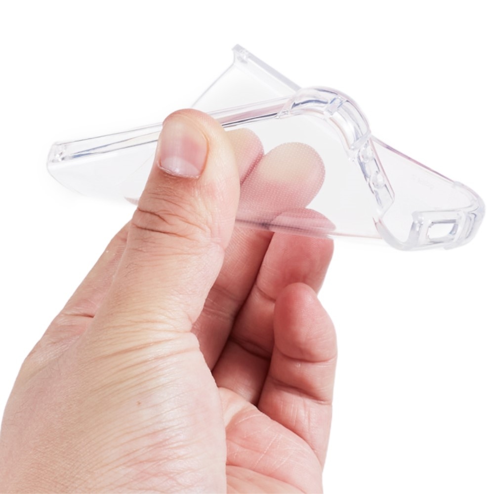 Átlátszó zselés tok megerősített sarkokkal Samsung Galaxy Z Flip5 5G készülékhez - átlátszó