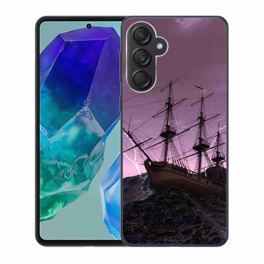 Zselés borítás mmCase Samsung Galaxy M55 5G - hajó a viharban