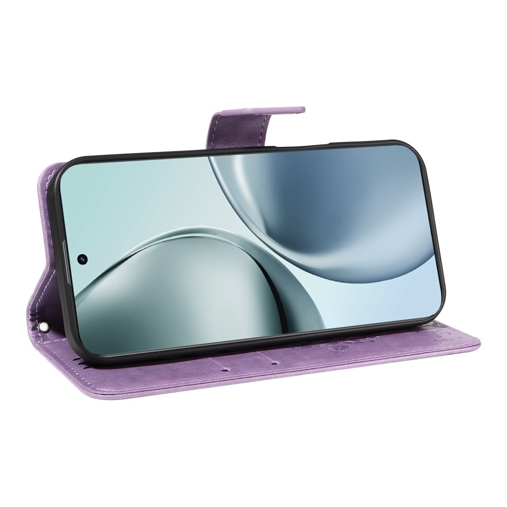 Fák könyvtáska a Realme 14 Pro+ 5G számára - világos lila