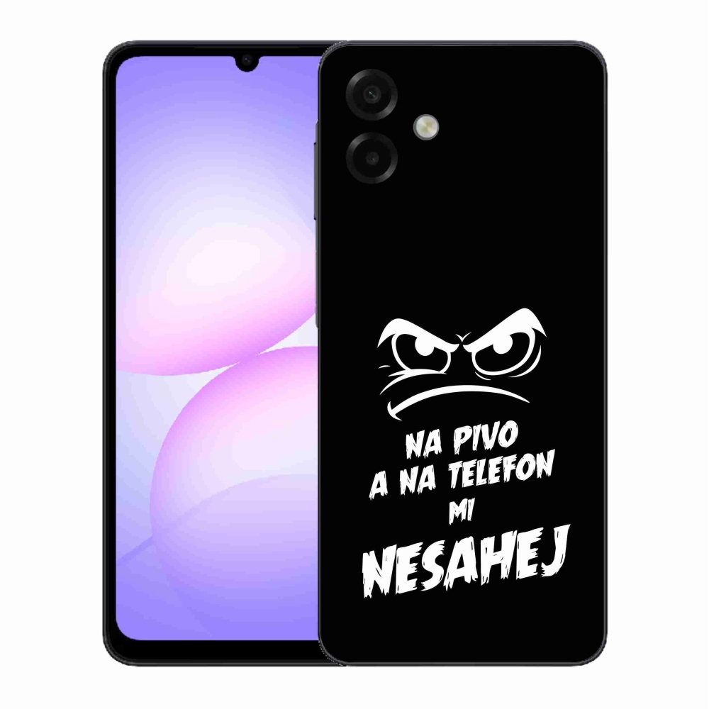 Gél borítás mmCase Samsung Galaxy A07 4G - sör motívum 2 fekete háttérrel