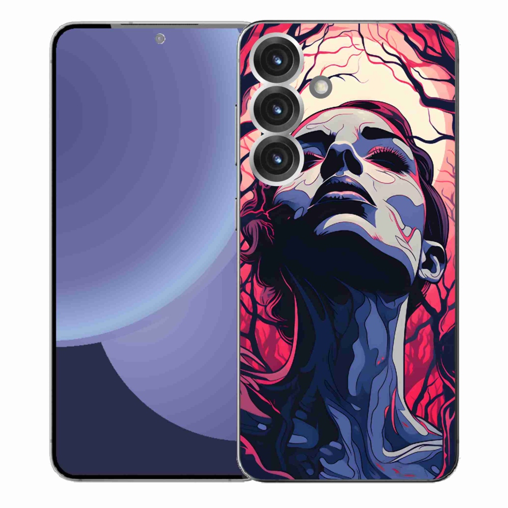 Gél borítás mmCase Samsung Galaxy S25+ - absztrakt arc