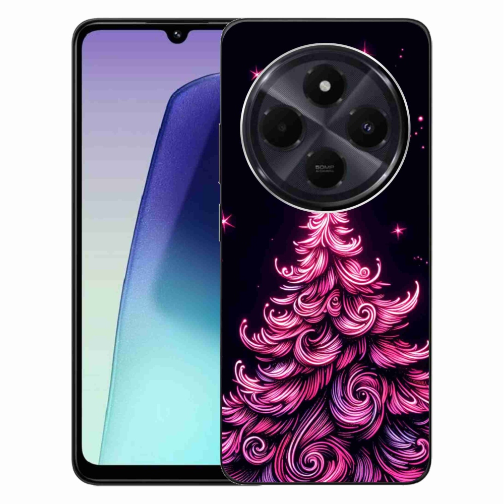 Gél borítás mmCase a Xiaomi Redmi 14C/Poco C75-hez - neon karácsonyfa 2