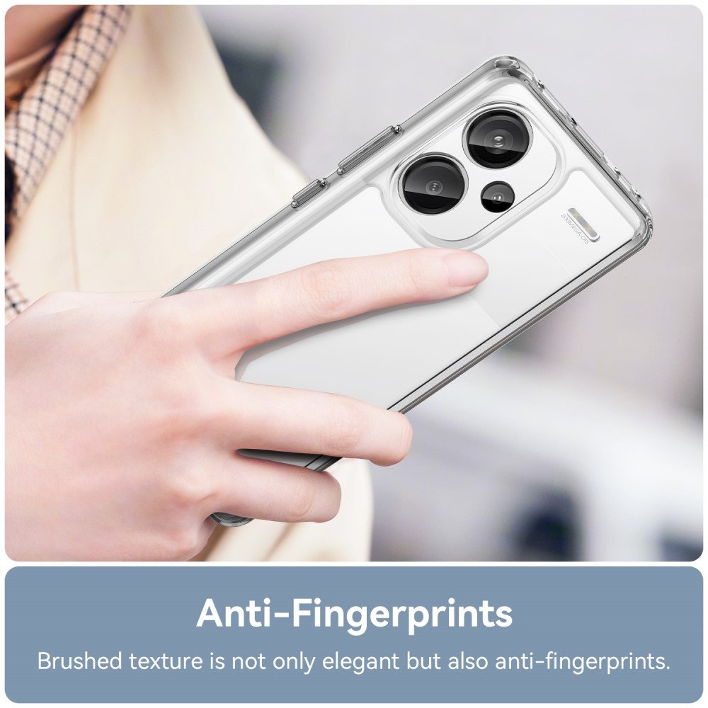 Gél tok kemény hátlappal Xiaomi Redmi Note 13 Pro+ 5G - átlátszó