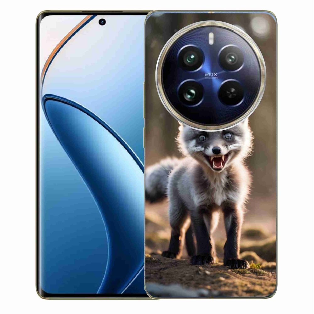 Gél borítás mmCase a Realme 12 Pro 5G/12 Pro+ 5G - angry fox számára