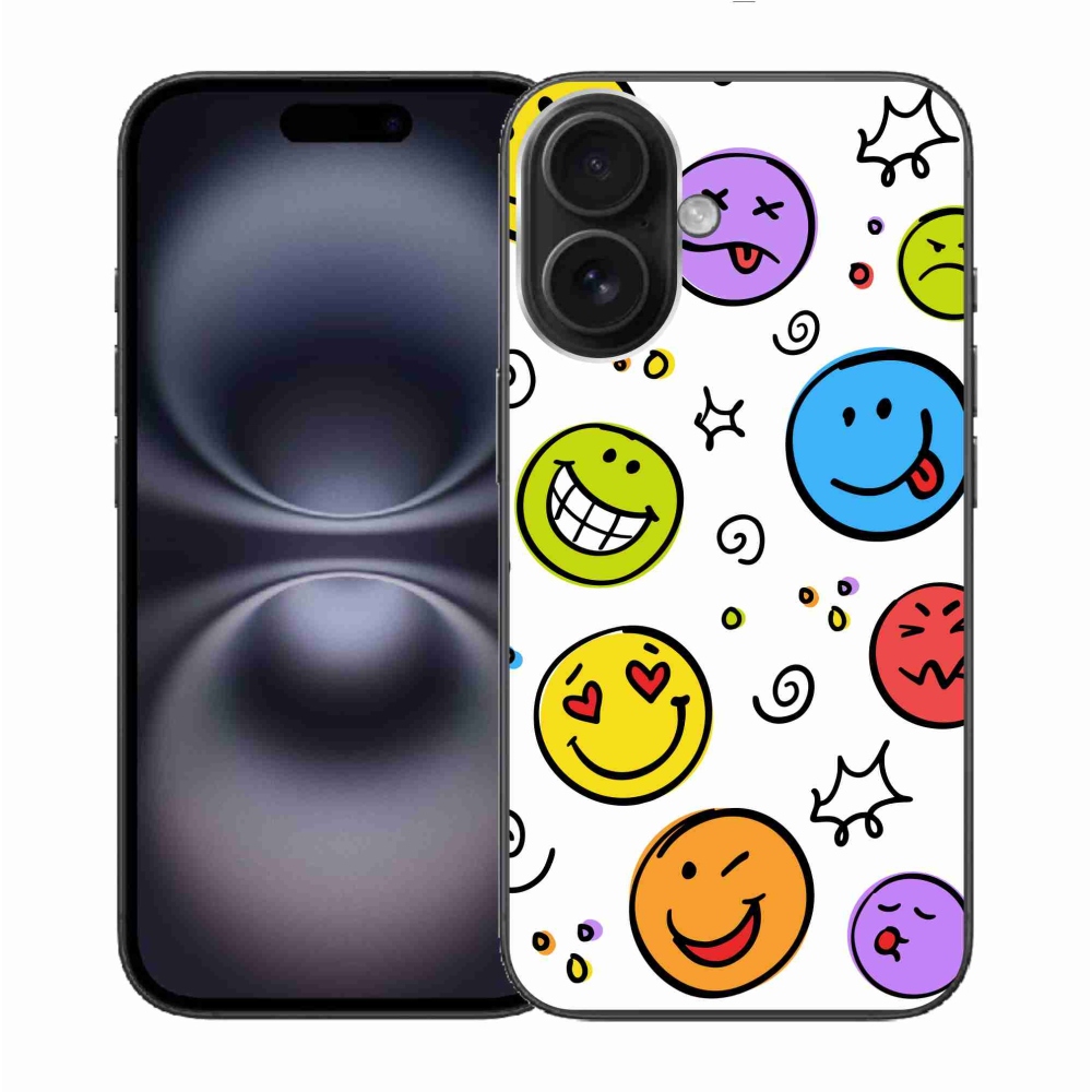 Gél borítás mmCase iPhone 16 készülékhez - smiley-k