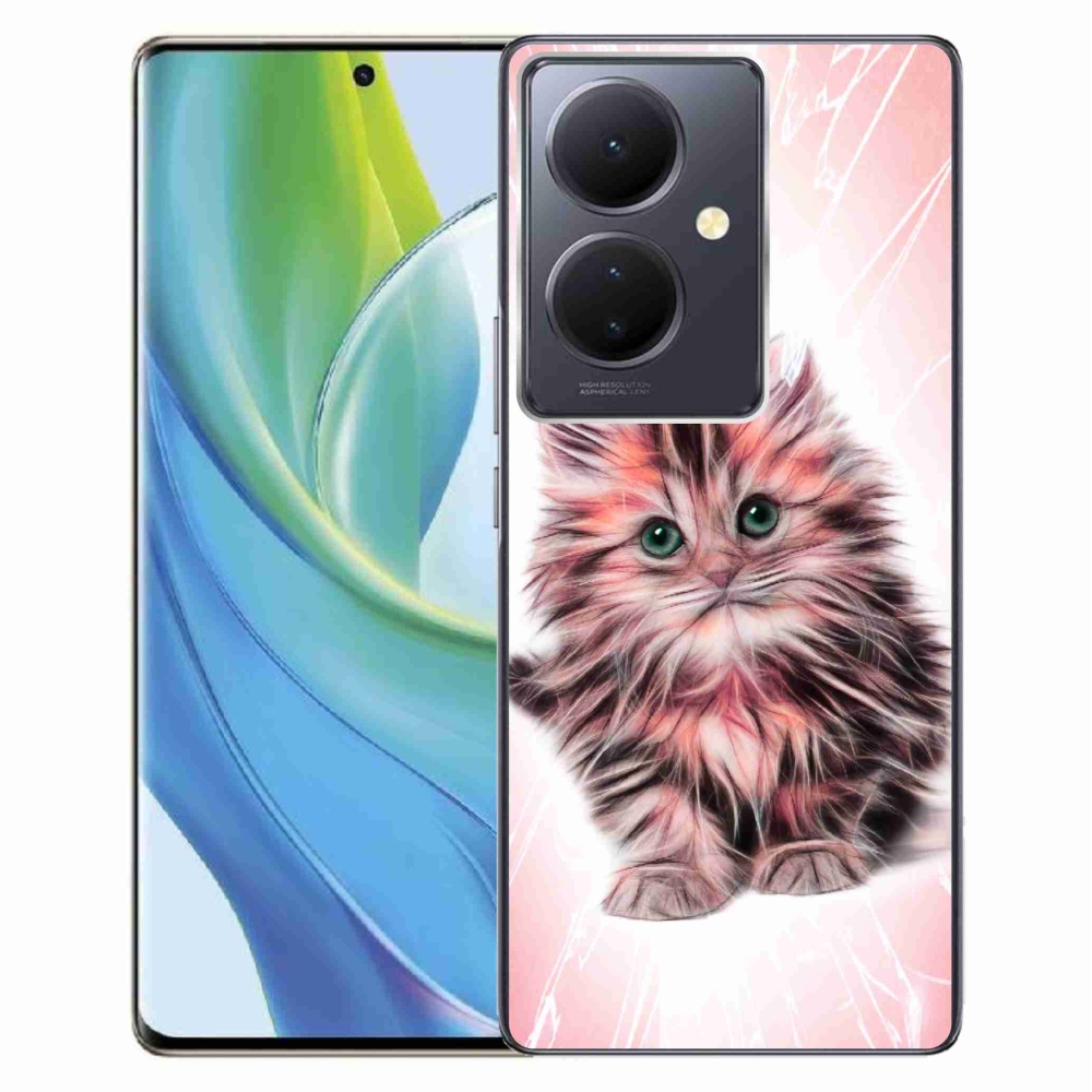 Gél borítás mmCase a Vivo V29 Lite 5G-n - aranyos cica