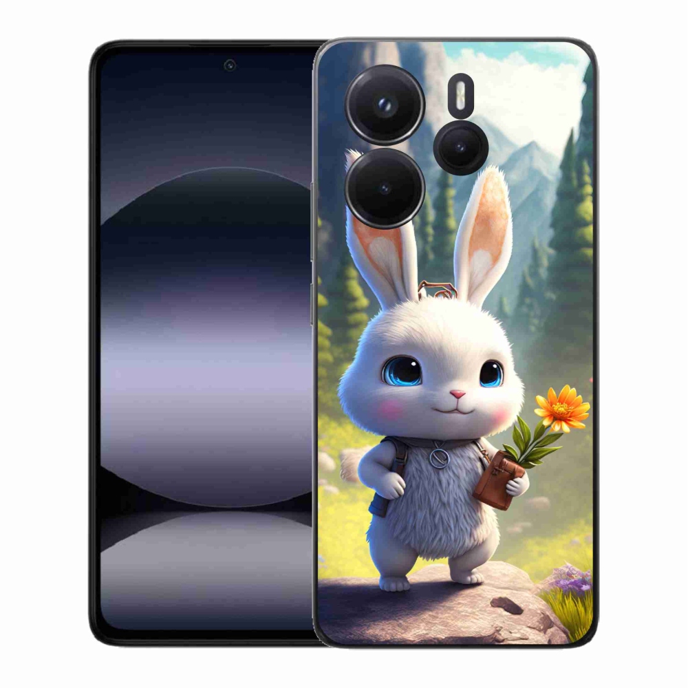 Gél borítás mmCase a Xiaomi Redmi Note 14-hez - aranyos nyuszi