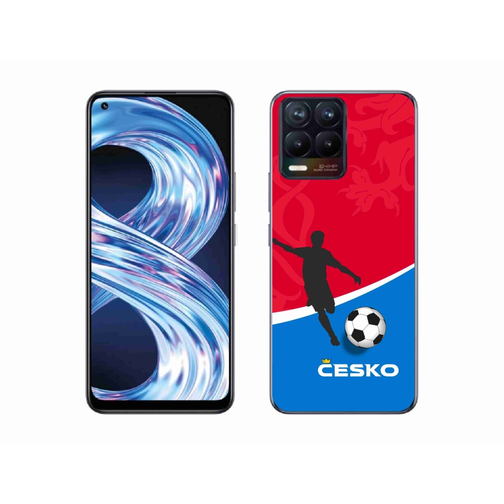 Gél borítás mmCase a Realme 8 4G-hez - foci Csehország