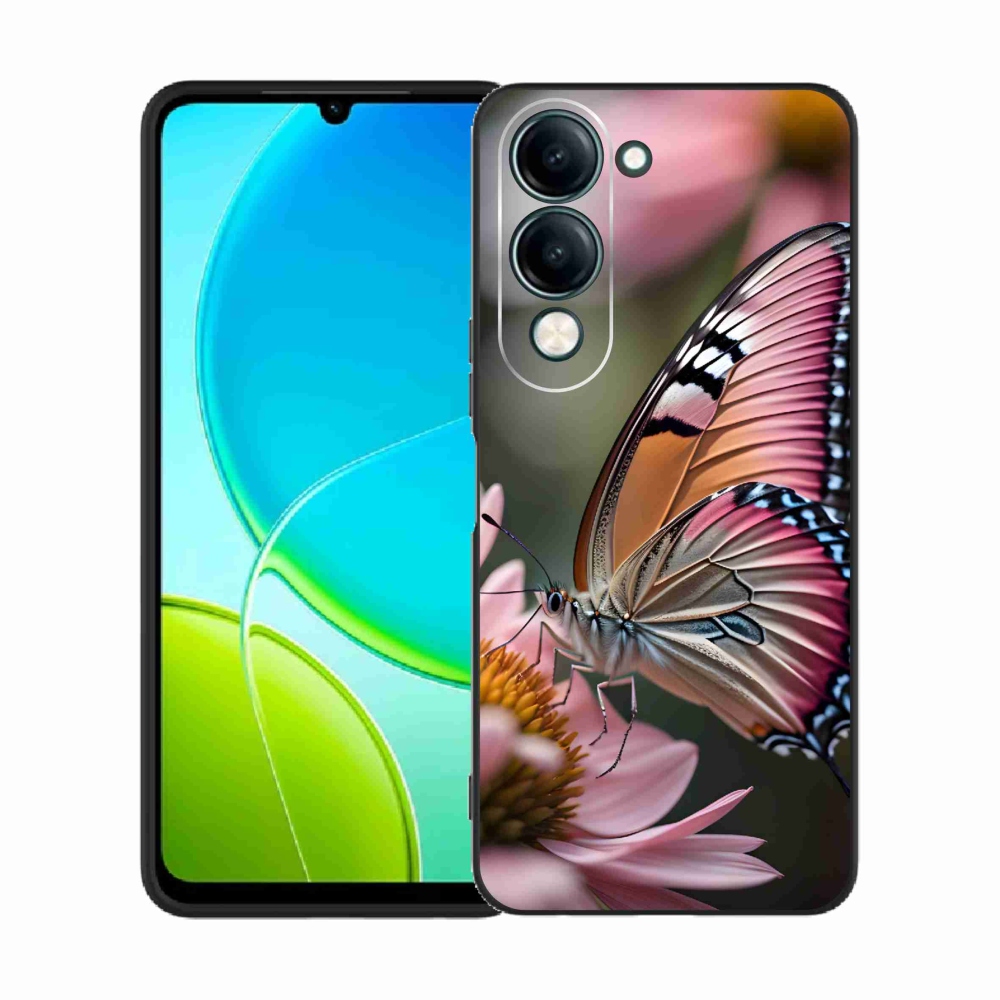 Gél borító mmCase a Vivo Y29s 5G-hez - színes pillangó
