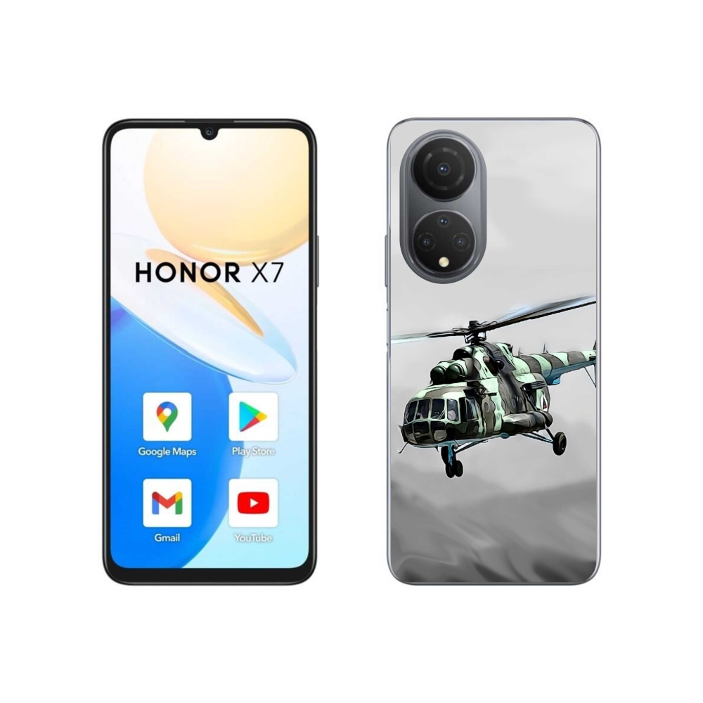 Zselés borítás mmCase a Honor X7-hez - katonai helikopter
