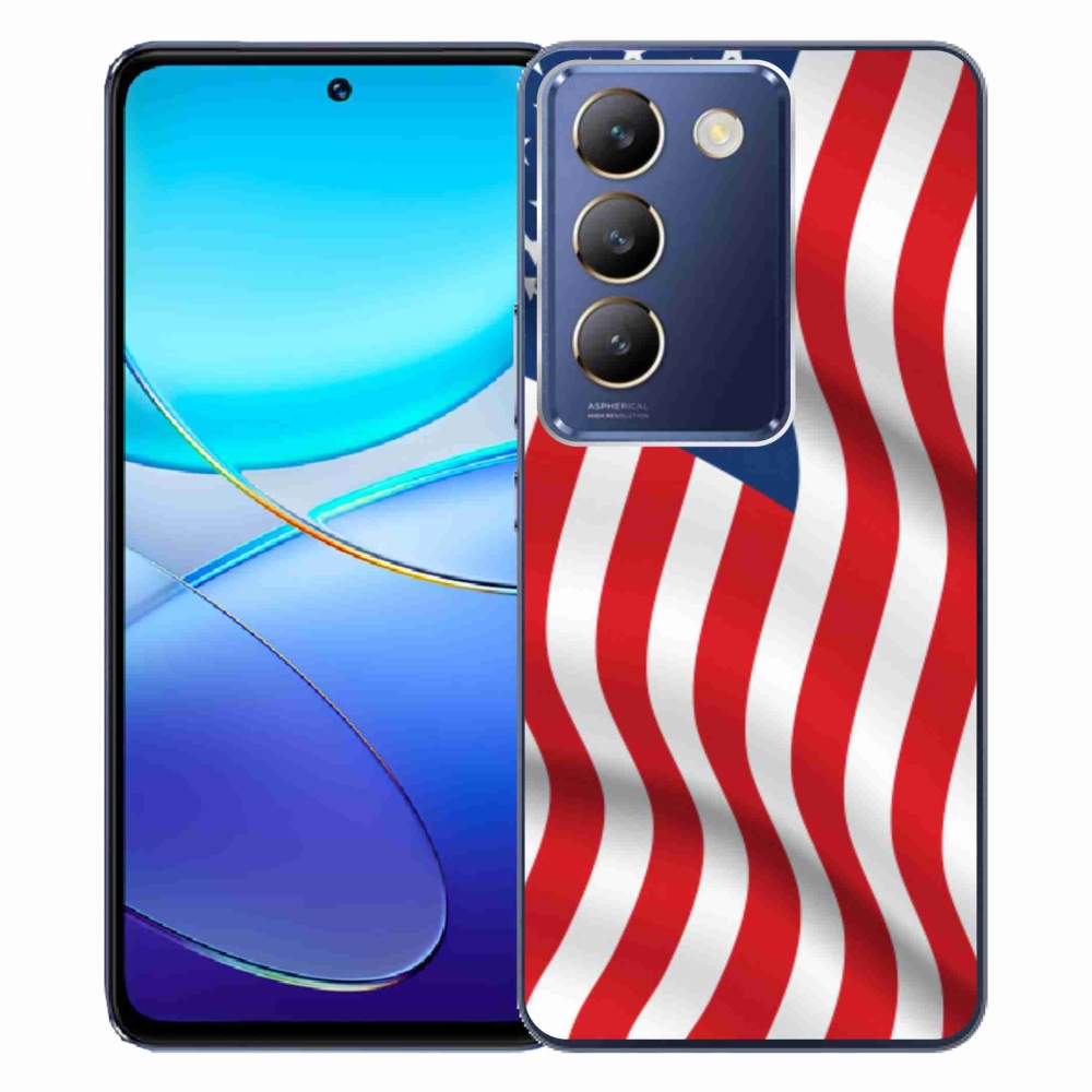 Gél borítás mmCase a Vivo V40 SE 4G/5G - amerikai zászlóhoz