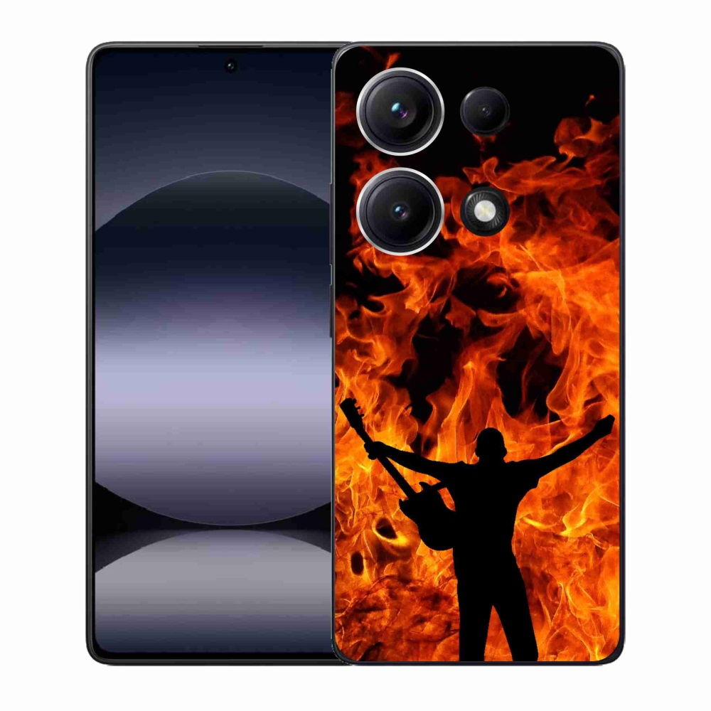 Gél borító mmCase a Xiaomi Redmi Note 14S-hez - zenész és tűz