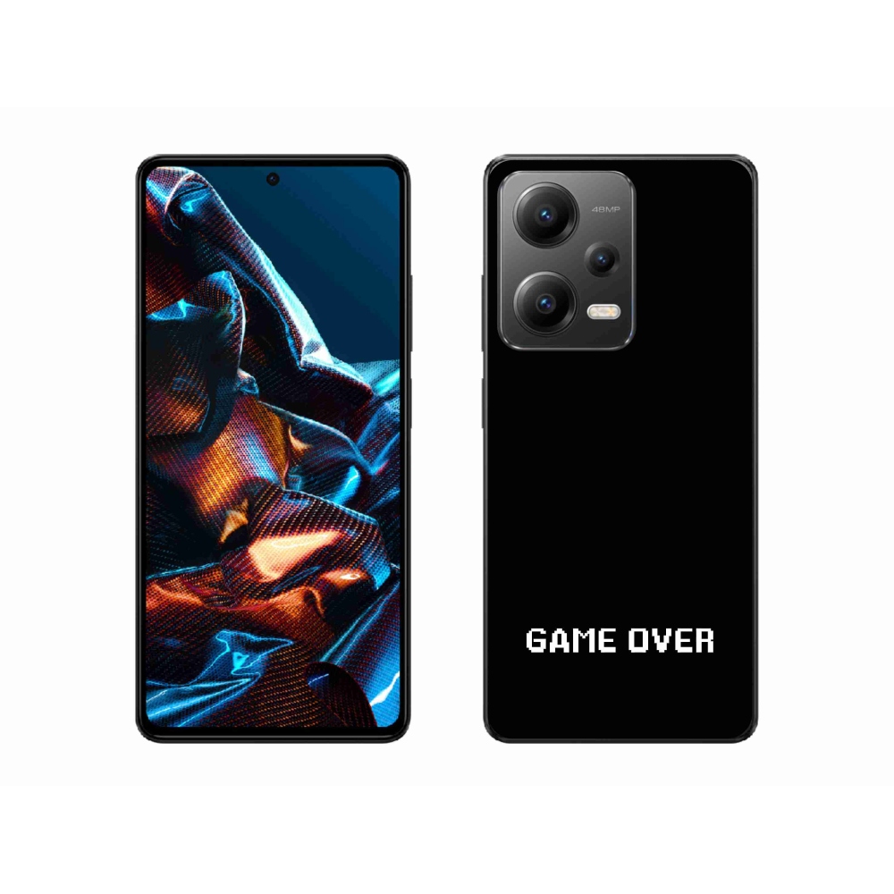 Gél borító mmCase a Xiaomi Redmi Note 12 Pro 5G-hez - játék fekete háttérrel