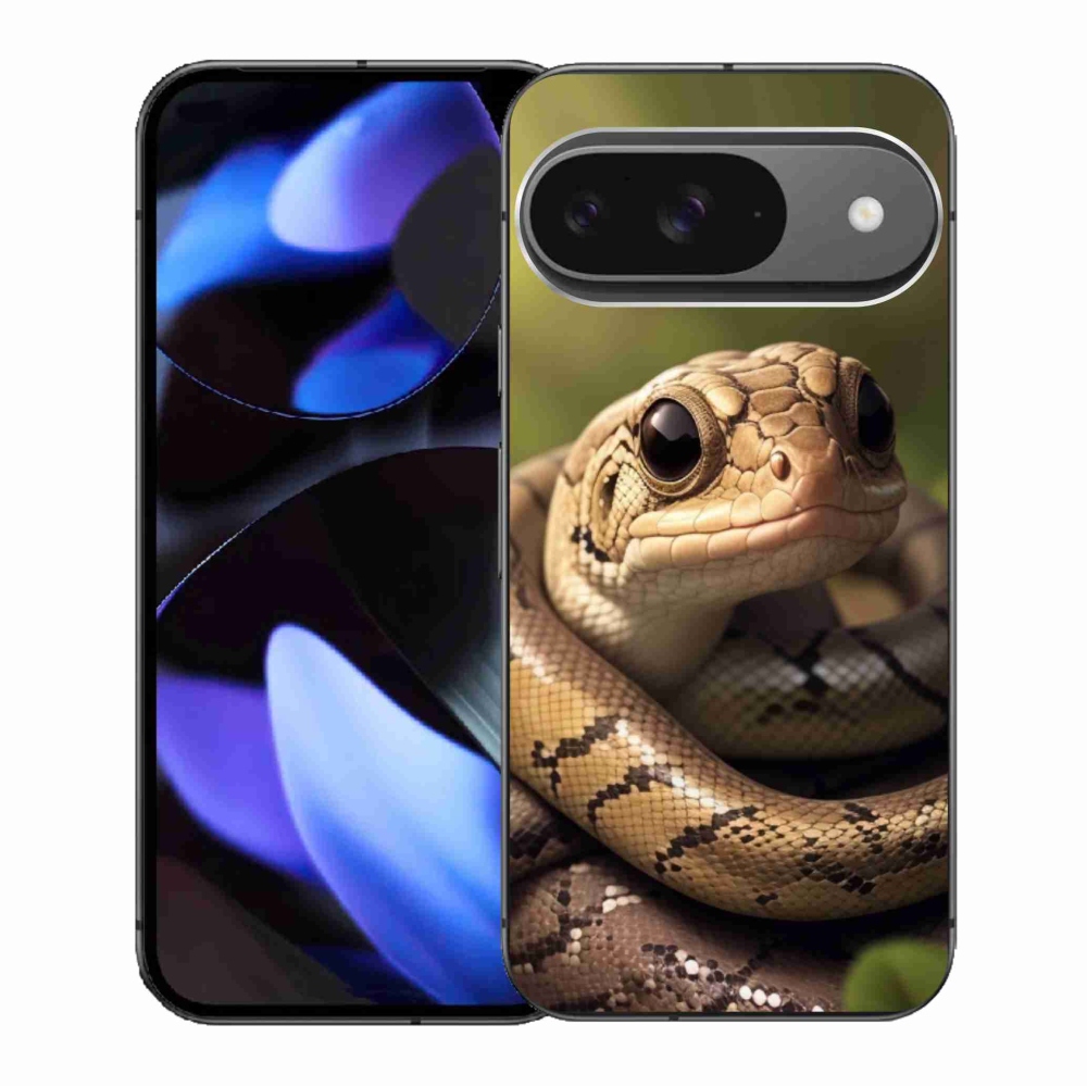 Zselés borítás mmCase a Google Pixel 9/9 Pro készülékhez - kígyó 1