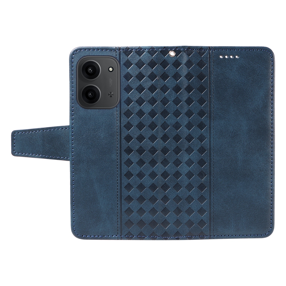 Rácsos könyv tok Xiaomi Redmi 15C 4G/5G (173mm) - kék