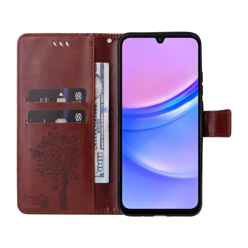 Fák könyve tok Samsung Galaxy A16 4G/5G/A26 5G - barna színben