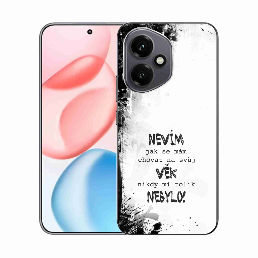 Gél borító mmCase a Honor 400-hoz - vicces szöveg 14 fehér háttér